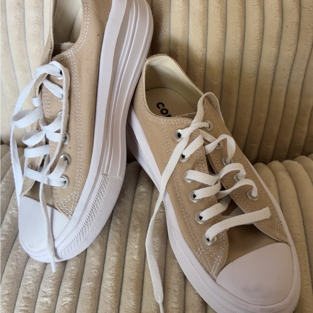 Converse Women's Tan Canvas Sneakers
